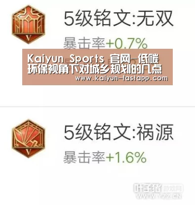 Kaiyun Sports 官网-低碳环保视角下对城乡规划的几点思考(图1) Kaiyun Sports 官网