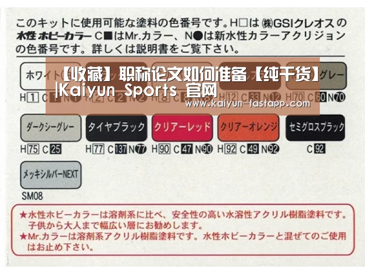 【收藏】职称论文如何准备【纯干货】|Kaiyun Sports 官网(图4) 开云电子